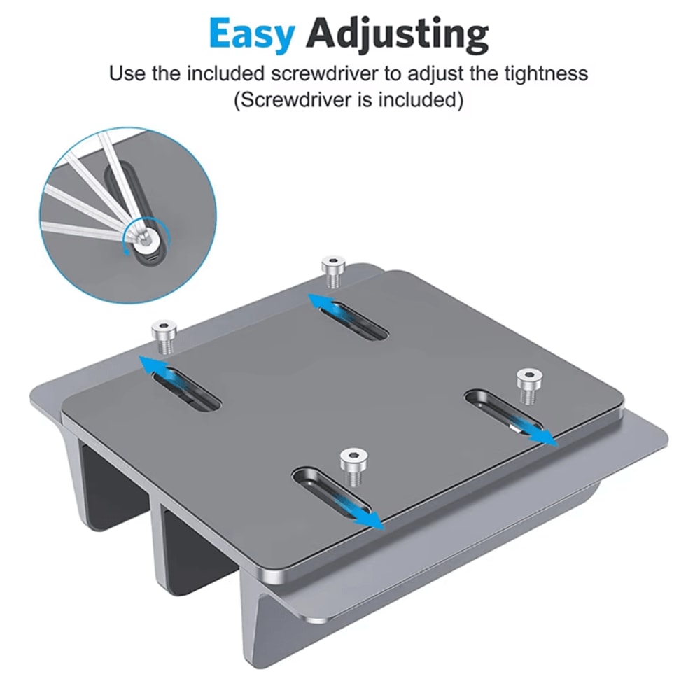 Adjustable Aluminium Vertical Laptop Stand Portable Notebook Support Holder 1