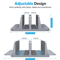 Adjustable Aluminium Vertical Laptop Stand Portable Notebook Support Holder 5