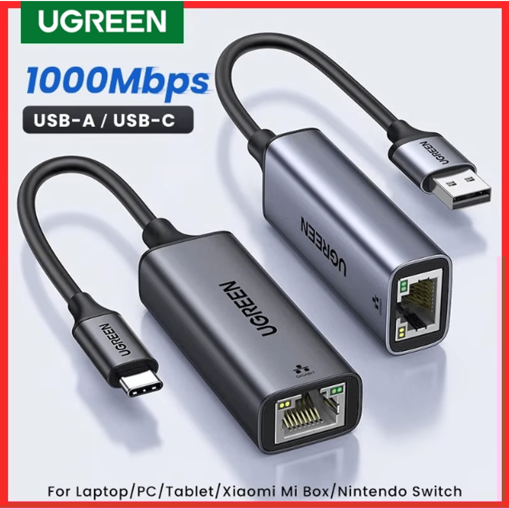 UGREEN USB 30 Ethernet Adapter Network Card To RJ45 LAN For PC And Devices 0