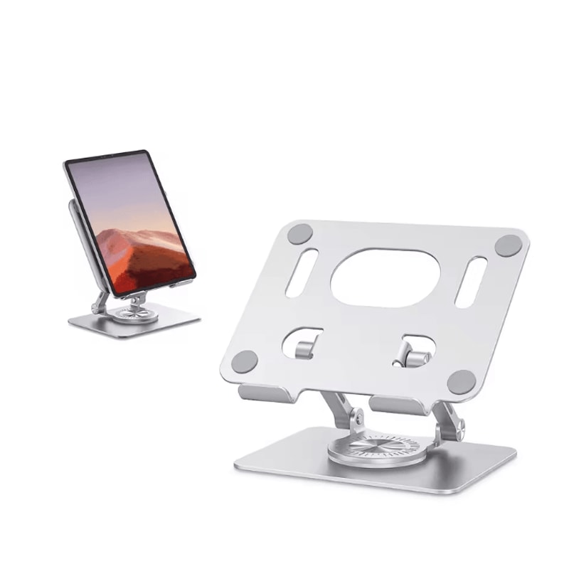 Adjustable Tablet Stand With 360 Degree Swivel Base Universal Holder For IPad Samsung Tablets 0