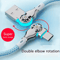 Fast Charging USB A To USB C Cable With 180 Degree Elbow Connector Braided Durable Charger 0