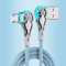 Fast Charging USB A To USB C Cable With 180 Degree Elbow Connector Braided Durable Charger 5
