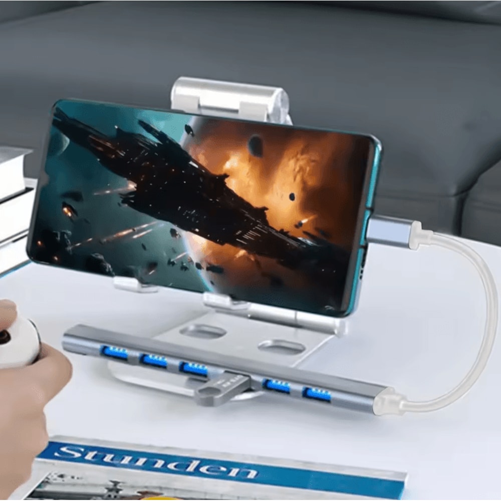 7 Port USB HUB USB C And USB 30 Multiport Adapter For MacBook Pro Air Laptop PC 4