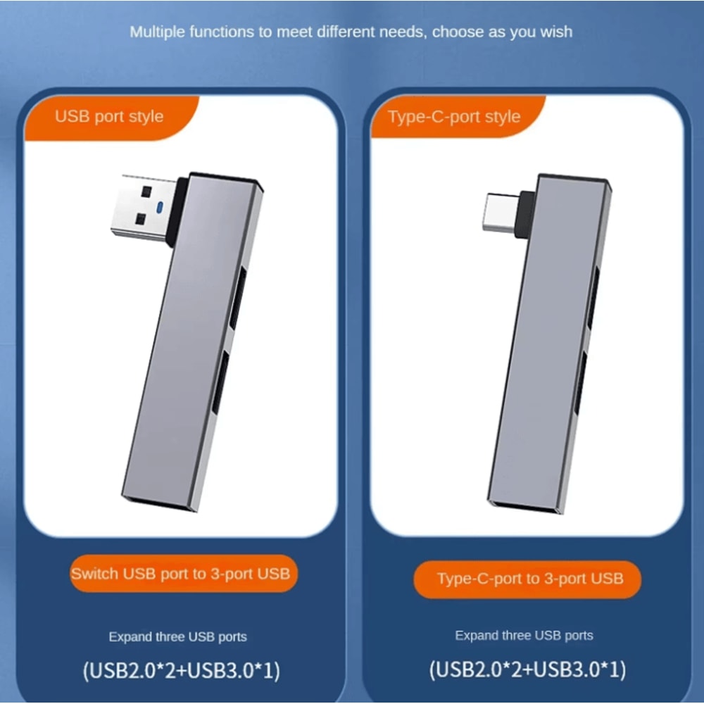 3 In 1 USB OTG USB 30 And Type C USB Splitter Hub For Laptop And PC 2