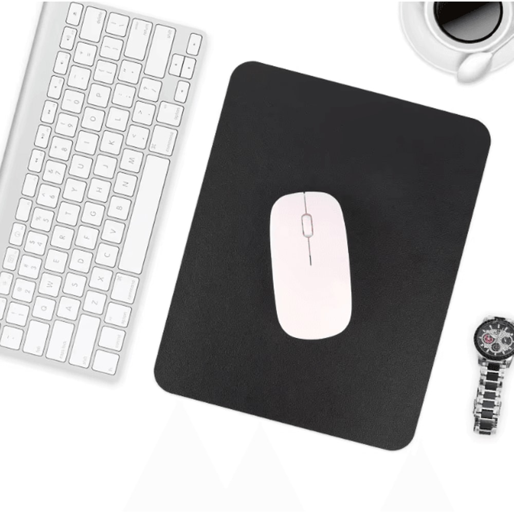 Small PU Leather Mouse Pad Non Slip Waterproof Anti Scratch Mat For PC Laptop Desktop 3