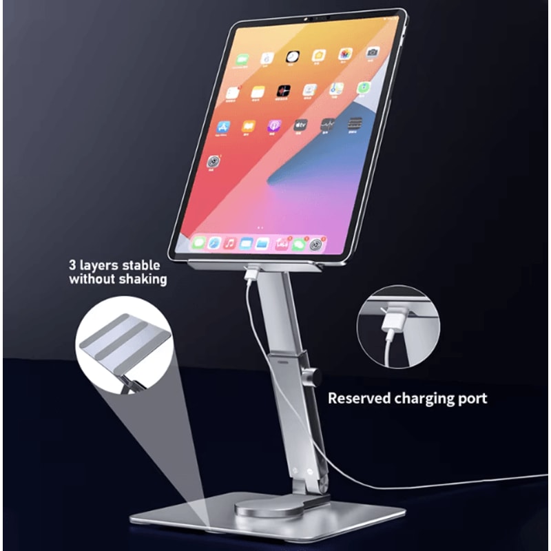 Alloy Sliding Retractable Folding Tablet And Laptop Stand Holder Portable Support Bracket For MacBo 4