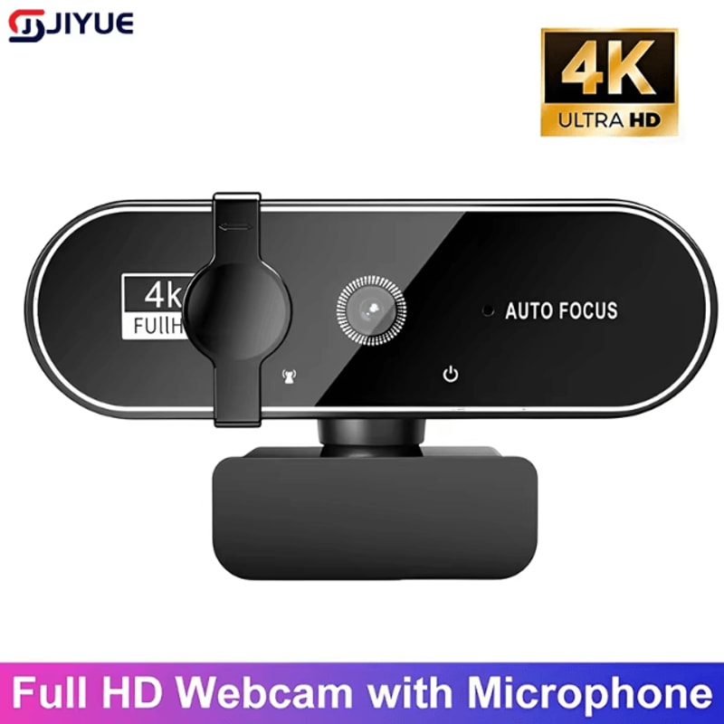 4K Webcam With Autofocus And BuiltIn Microphone For PC Computer Laptop 0