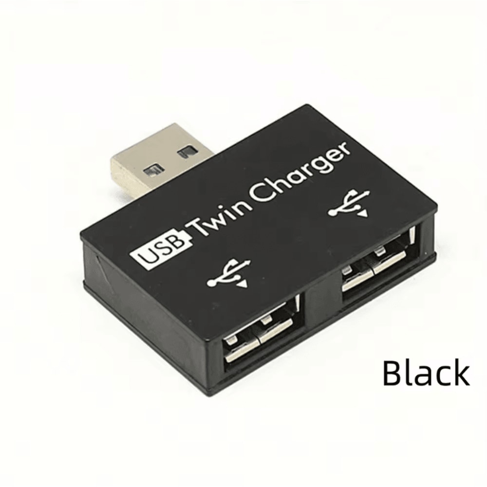 USB Adapter Extender Mini Splitter Box 1 To 2 Ports High Speed Female USB 20 6