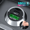 100W Fast Charging USB Car Charger Type C Adapter For IPhone Xiaomi Samsung 0