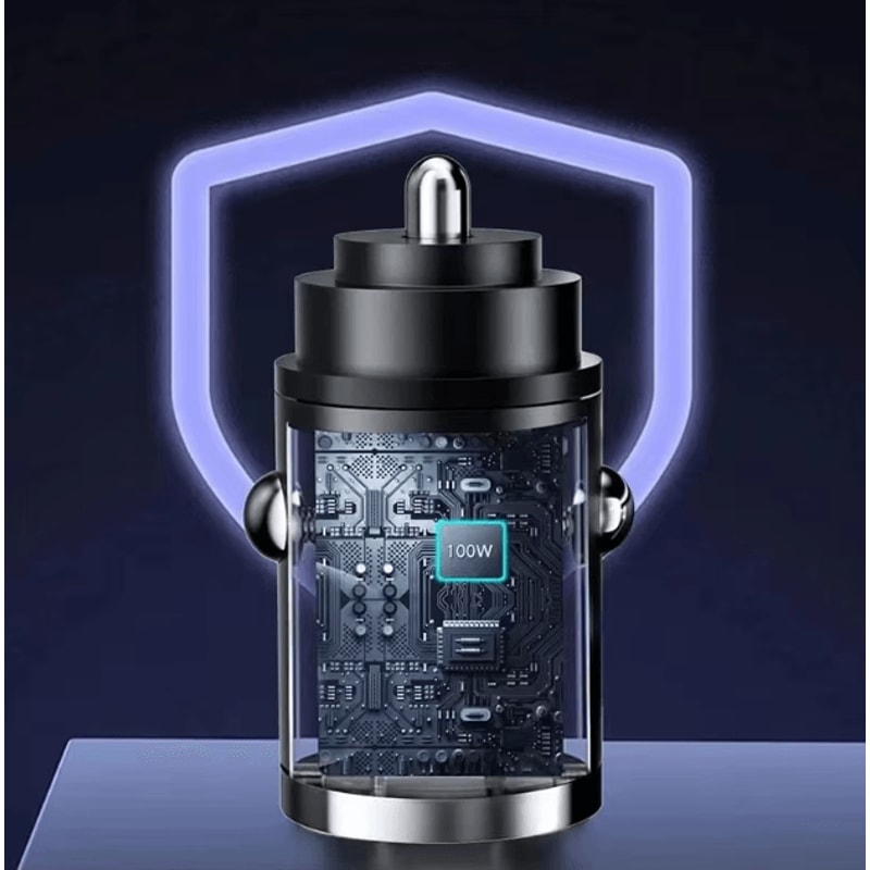 100W Fast Charging USB Car Charger Type C Adapter For IPhone Xiaomi Samsung 3