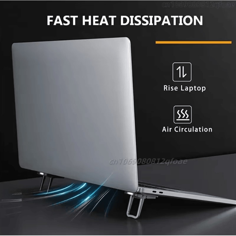 Adjustable Folding UltraThin Portable Laptop Stand For MacBook And Notebooks 1