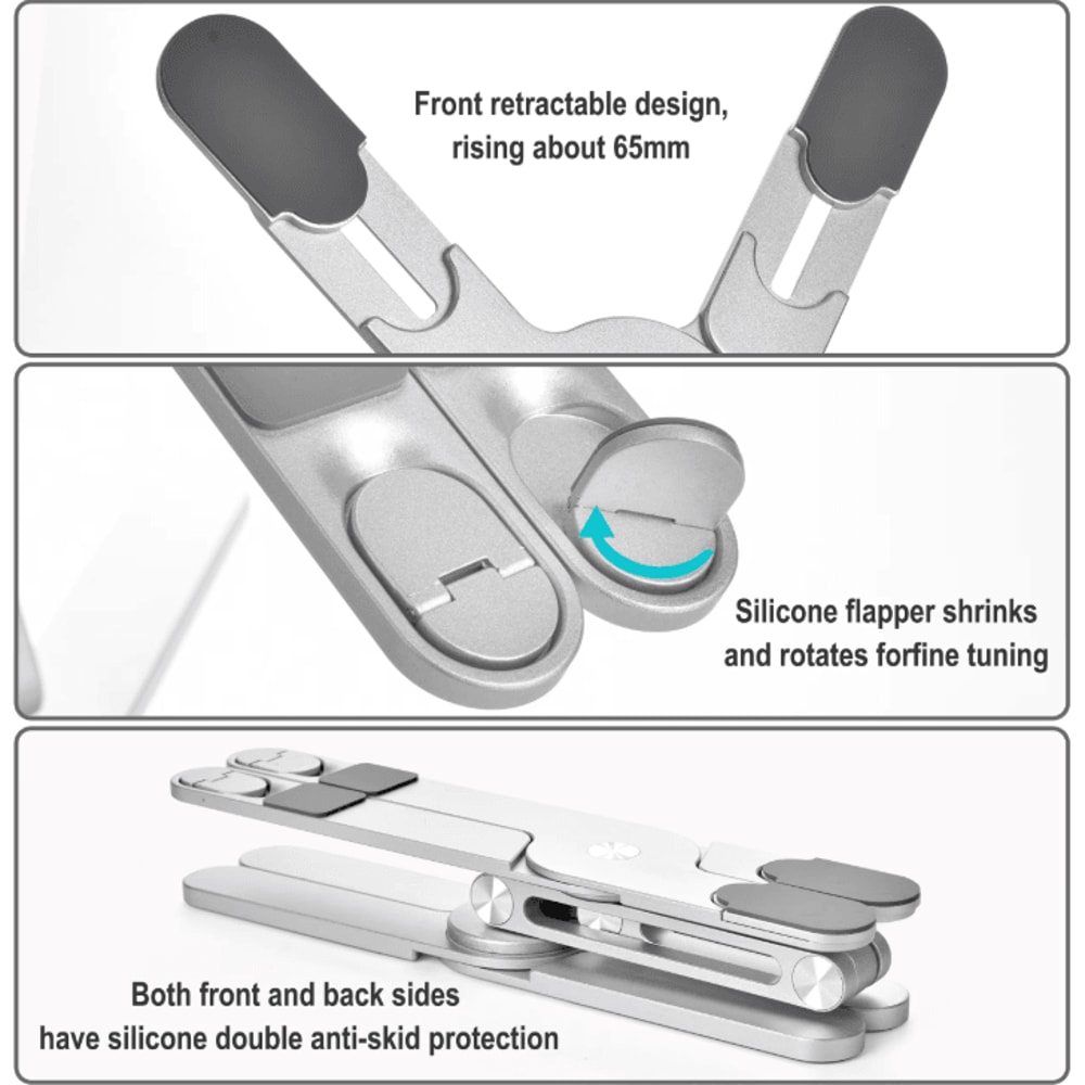 Foldable 360 Degree Rotatable Adjustable Laptop Stand For 1017 Inch Laptops 4