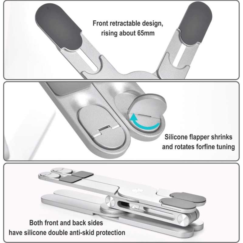 Foldable 360 Degree Rotatable Adjustable Laptop Stand For 1017 Inch Laptops 4