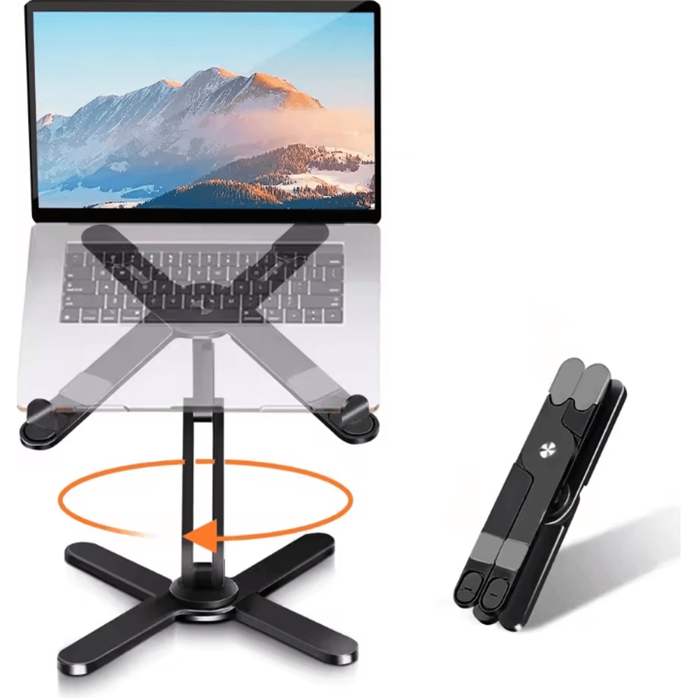 Foldable 360 Degree Rotatable Adjustable Laptop Stand For 1017 Inch Laptops 7