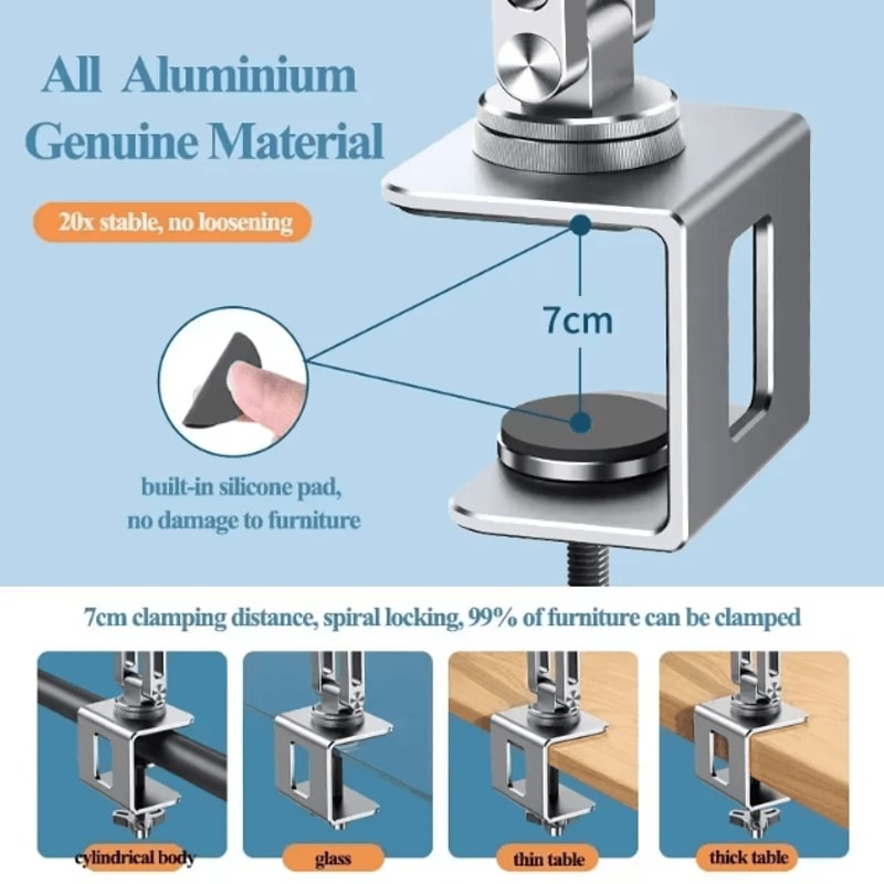 Eary 360 Degree Rotating Adjustable Laptop Mount For Desk Arm Mount Holder 3