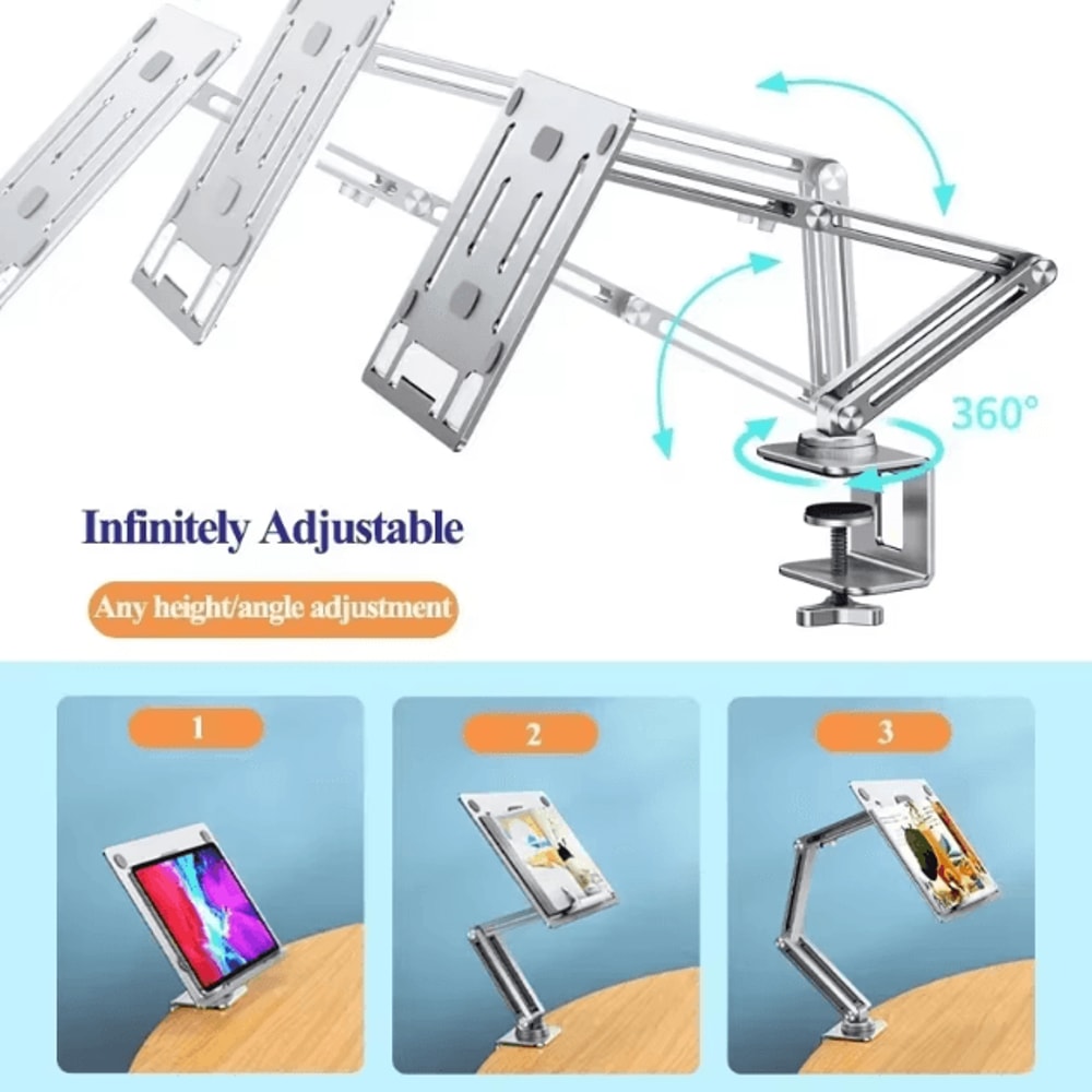 Eary 360 Degree Rotating Adjustable Laptop Mount For Desk Arm Mount Holder 4
