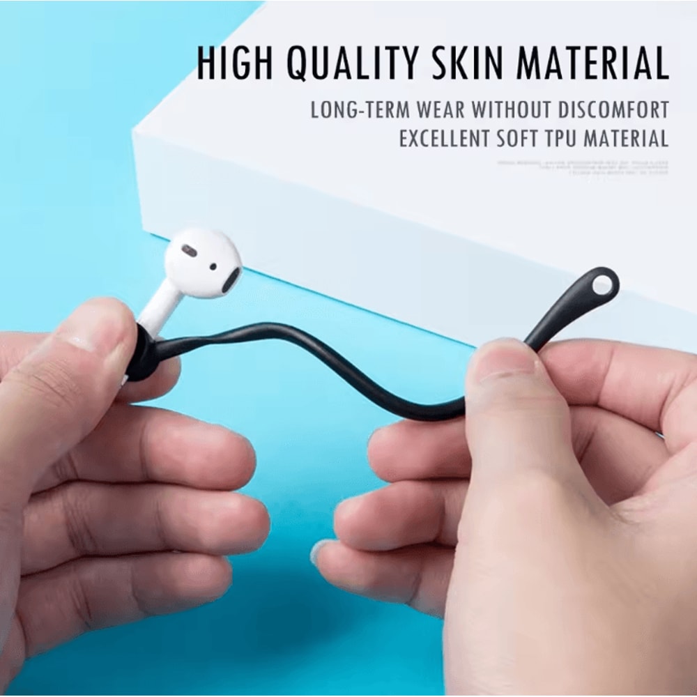 Silicone AntiLoss Ear Hooks For AirPods Secure Fit Protective Earphone Holders 1