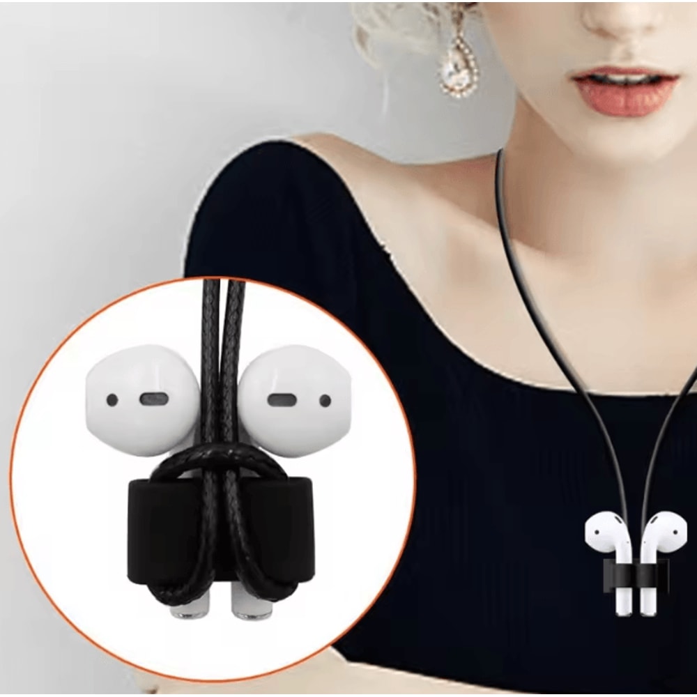 Silicone AirPods Holder Clip With AntiLost Hook Stand Compatible With Apple Watch And Wireless Earp 2