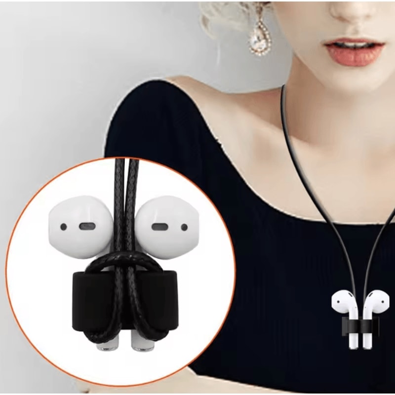 Silicone AirPods Holder Clip With AntiLost Hook Stand Compatible With Apple Watch And Wireless Earp 2
