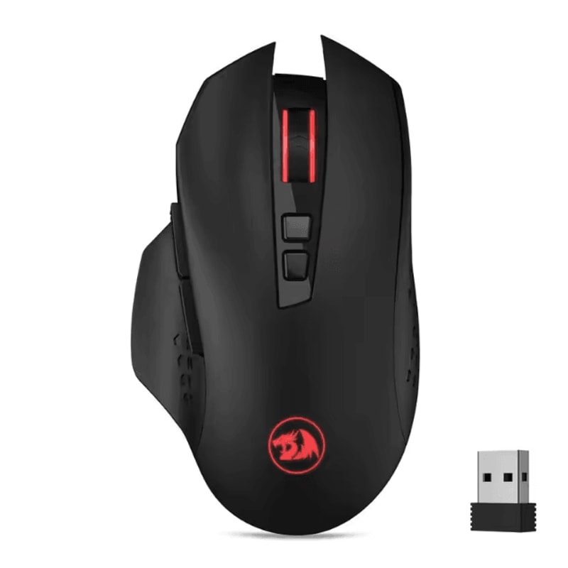 Redragon M656 Gainer Wireless Gaming Mouse 4000 DPI 24Ghz With 7 Macro Buttons And Red Backlight 5