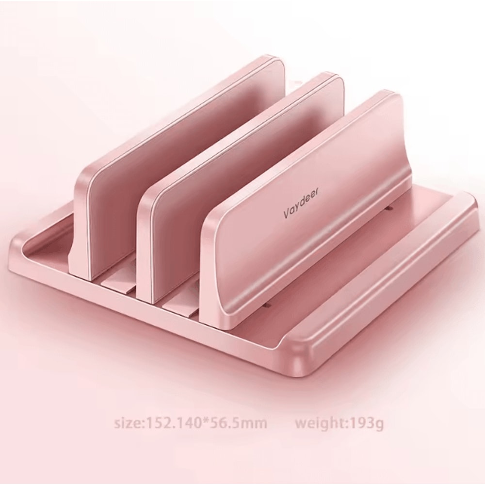 Adjustable Vertical Laptop Stand Holder SpaceSaving 4 In 1 Desktop Dock 6