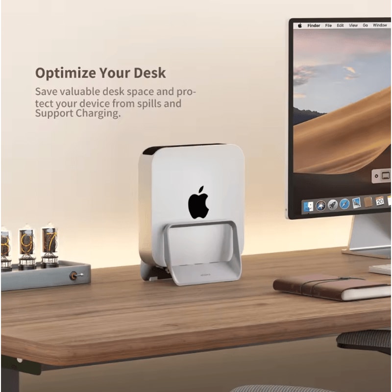 ABS Plastic Adjustable Vertical Laptop Stand For Desk Compatible With MacBook Surface IPad Mini PC 0