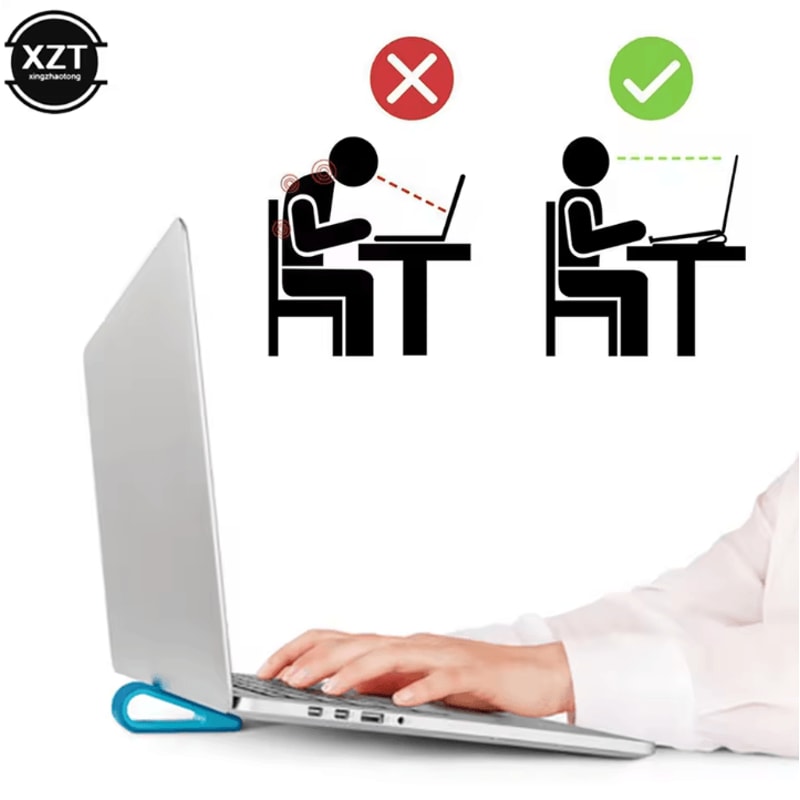 Portable Adjustable Laptop Stand With Cooling Shelf Bracket For Desktop And Office 2