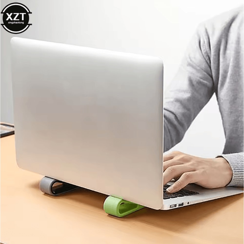 Portable Adjustable Laptop Stand With Cooling Shelf Bracket For Desktop And Office 3