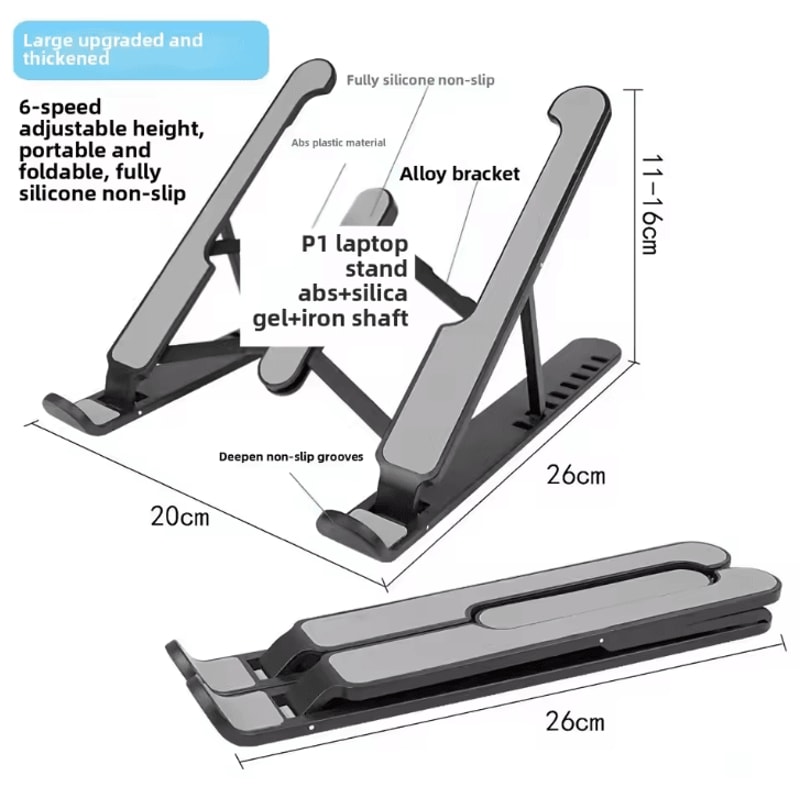 Foldable Portable Laptop Stand Adjustable Cooling Support For Laptop And Tablet 5