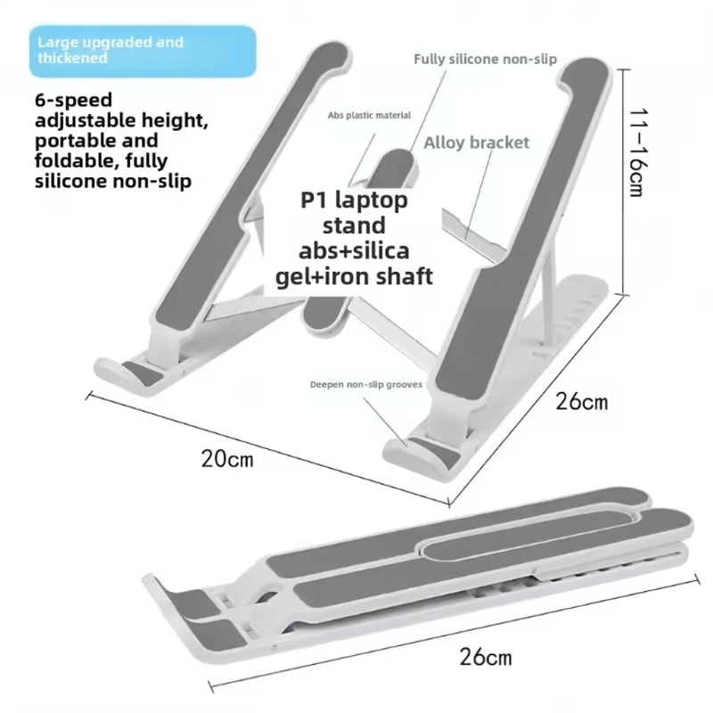 Foldable Portable Laptop Stand Adjustable Cooling Support For Laptop And Tablet 7