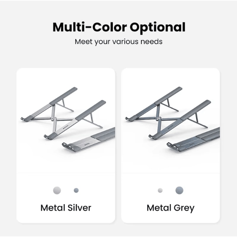 UGREEN Foldable Aluminum Laptop Stand Holder For MacBook Air Pro And More 5
