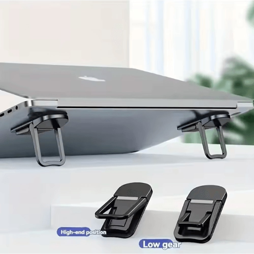 Mini Portable ABS Laptop Stand Adjustable Angles Foldable Invisible Cooling Riser For MacBook And N 0