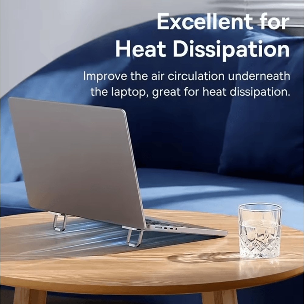Mini Portable ABS Laptop Stand Adjustable Angles Foldable Invisible Cooling Riser For MacBook And N 1