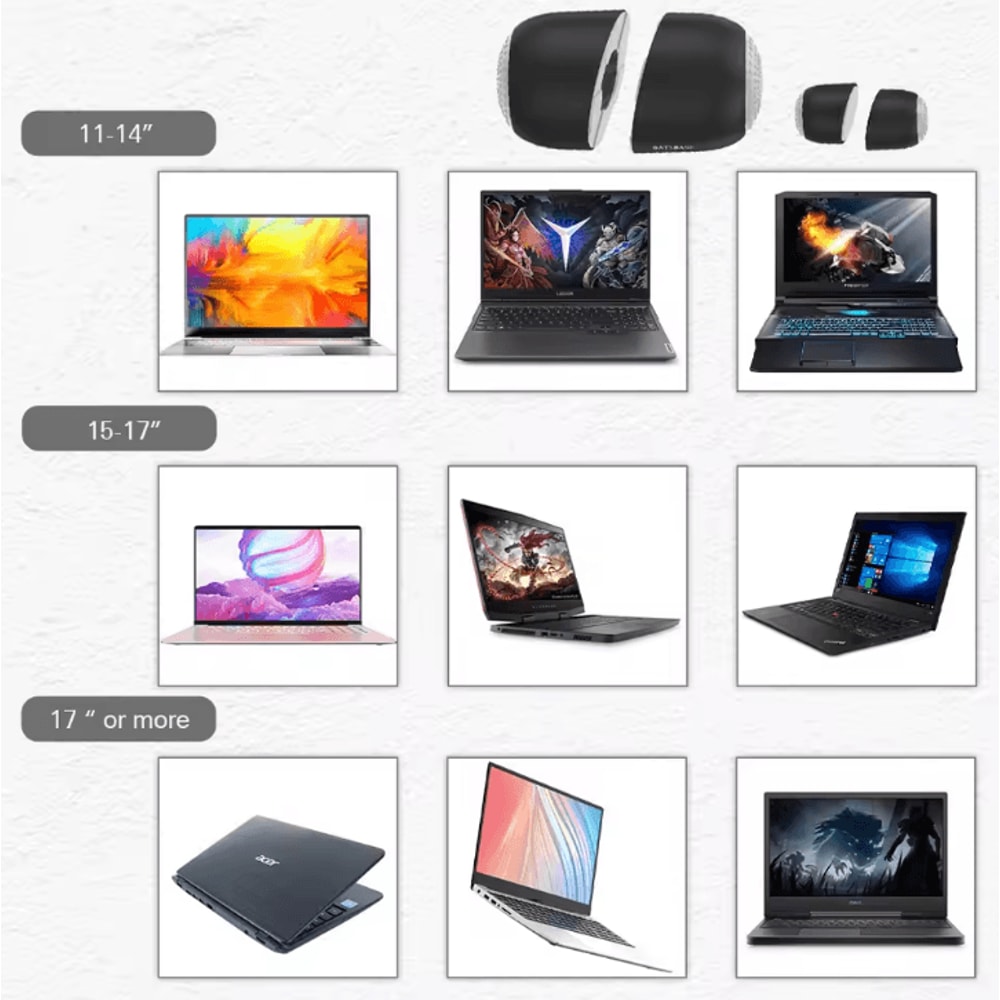 Oatsbasf Mini Magnetic Laptop Risers Cooling Stand With Keyboard Riser For MacBook Air Pro 4