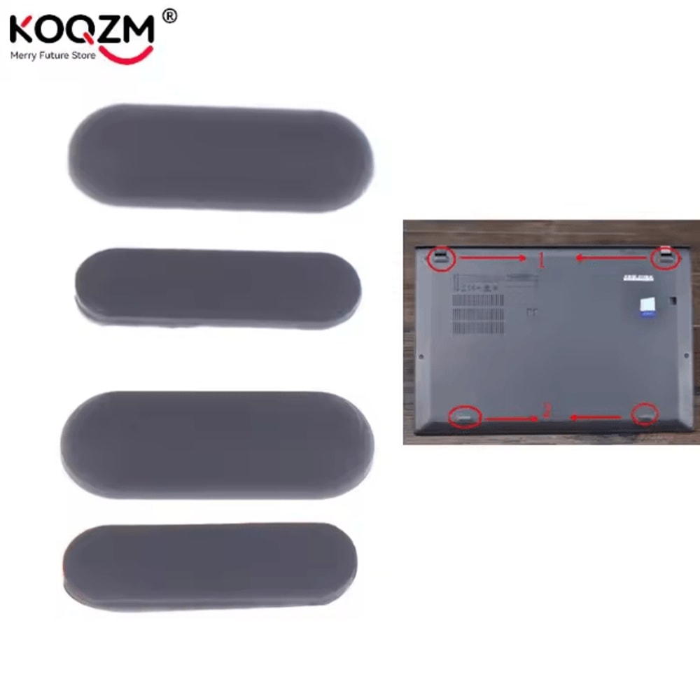 4pcs Rubber Foot Pads Replacement For Laptop Bottom Case Stand Feet For ThinkPad X1 Carbon 0
