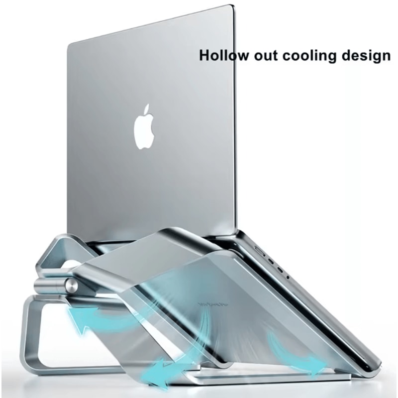 Adjustable Aluminum Alloy Laptop Stand Foldable Notebook Tablet Holder For Up To 173 Inch Laptop 2
