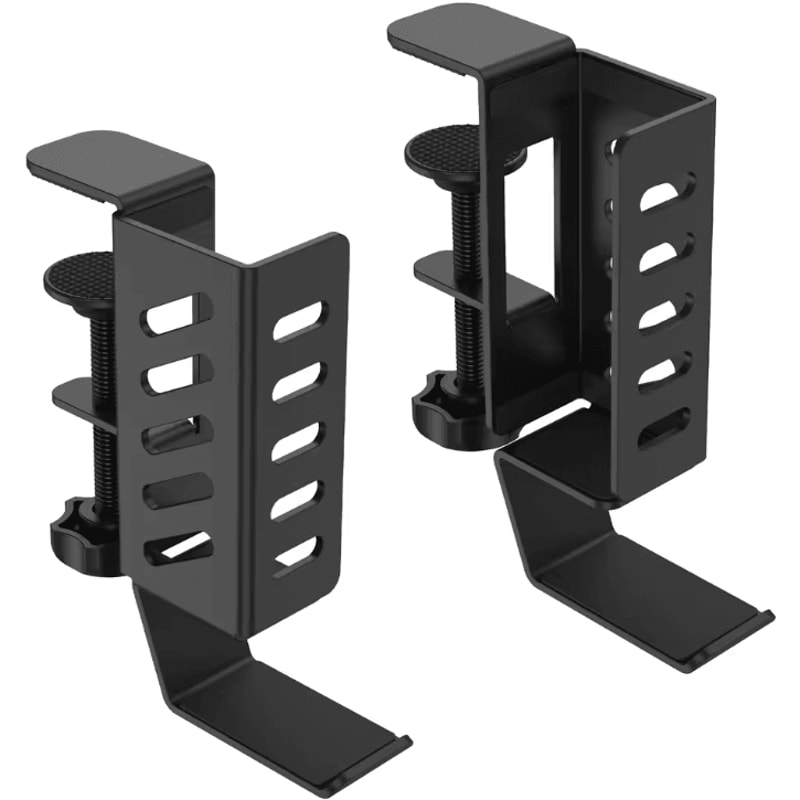 2Pcs Adjustable Hanging Laptop Holder Clamp On Desk SpaceSaving Mount For Home And Office 6