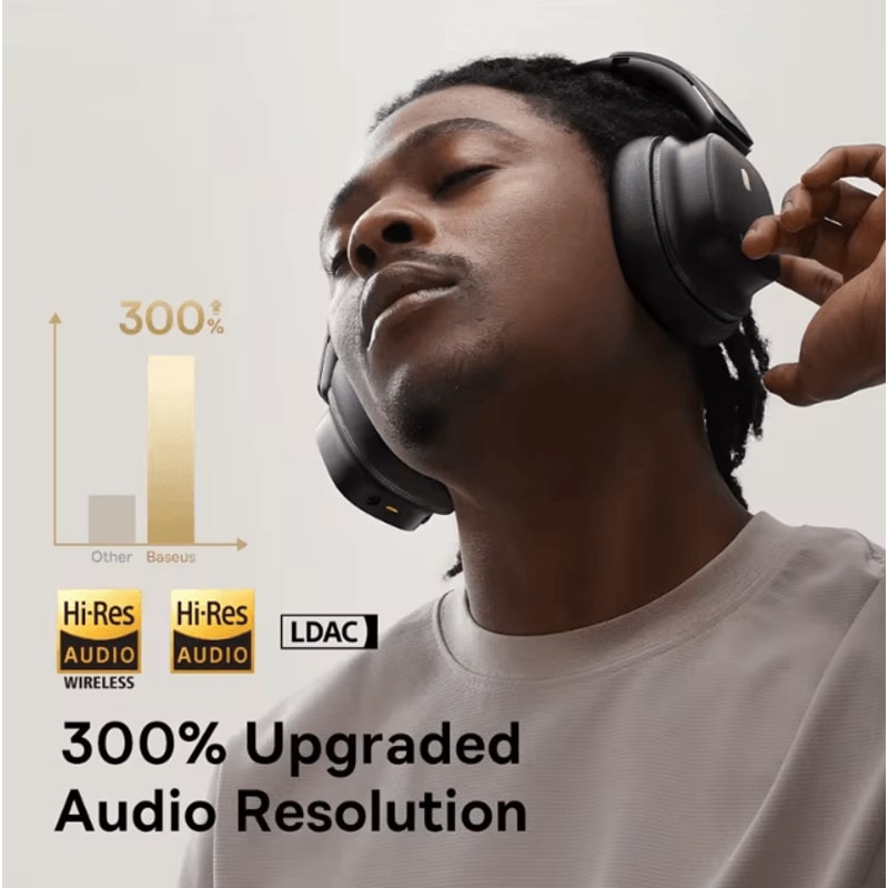 Baseus Bowie 30 Max Bluetooth Headphones Over Ear Wireless Headset With Noise Cancellation And 3D S 3