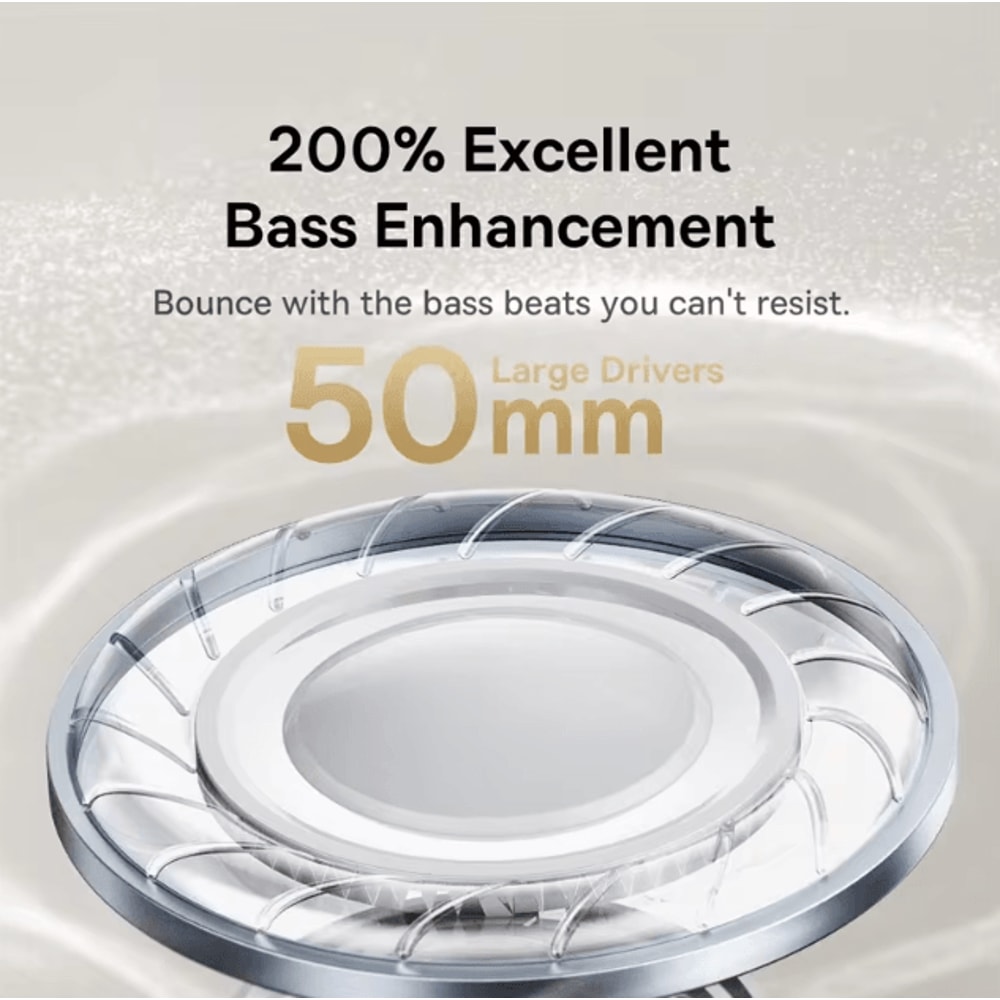 Baseus Bowie 30 Max Bluetooth Headphones Over Ear Wireless Headset With Noise Cancellation And 3D S 5