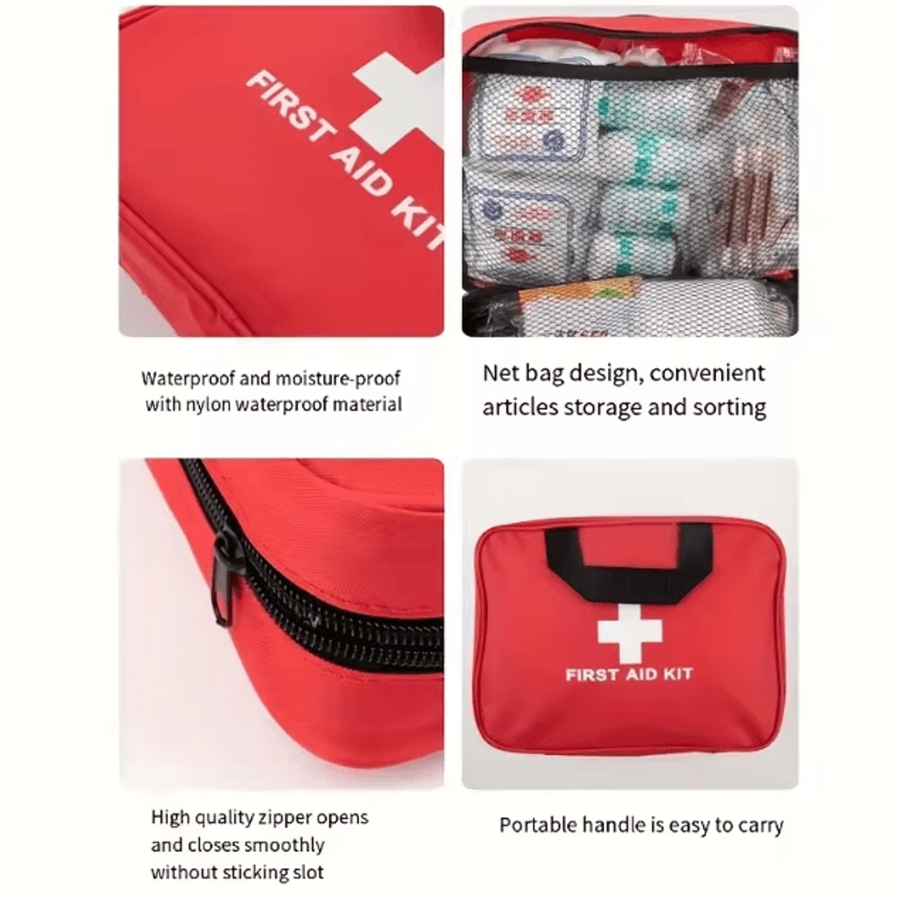 AllPurpose Emergency First Aid Kit Portable Medical Bag For Home Travel Outdoor Survival 2
