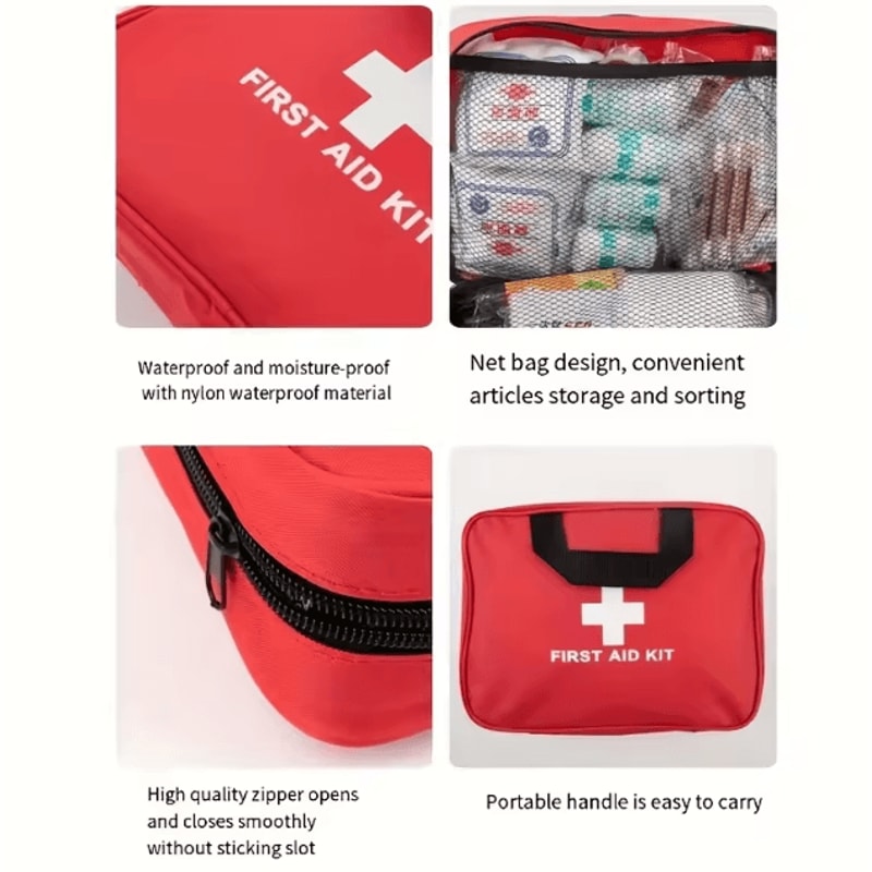 AllPurpose Emergency First Aid Kit Portable Medical Bag For Home Travel Outdoor Survival 2