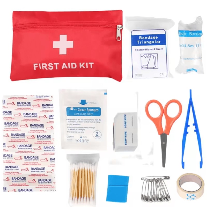 AllPurpose Emergency First Aid Kit Portable Medical Bag For Home Travel Outdoor Survival 6
