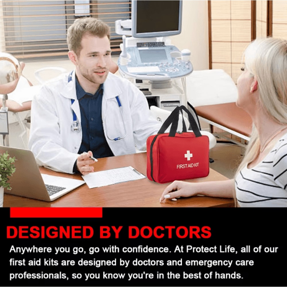 Premium Compact First Aid Kit Trauma Medical Kit For Home Car Travel Outdoor Emergencies 2