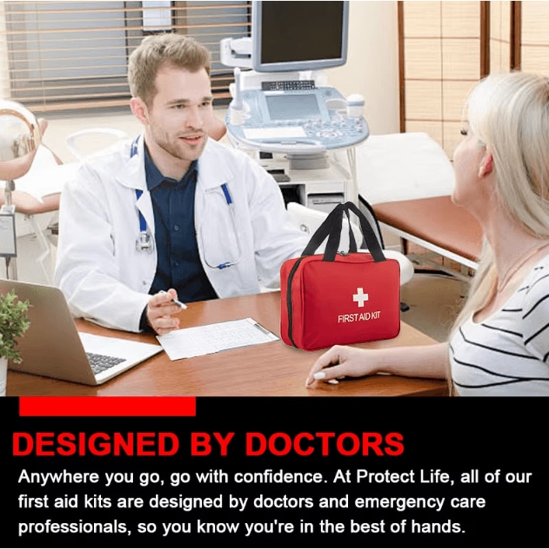 Premium Compact First Aid Kit Trauma Medical Kit For Home Car Travel Outdoor Emergencies 2