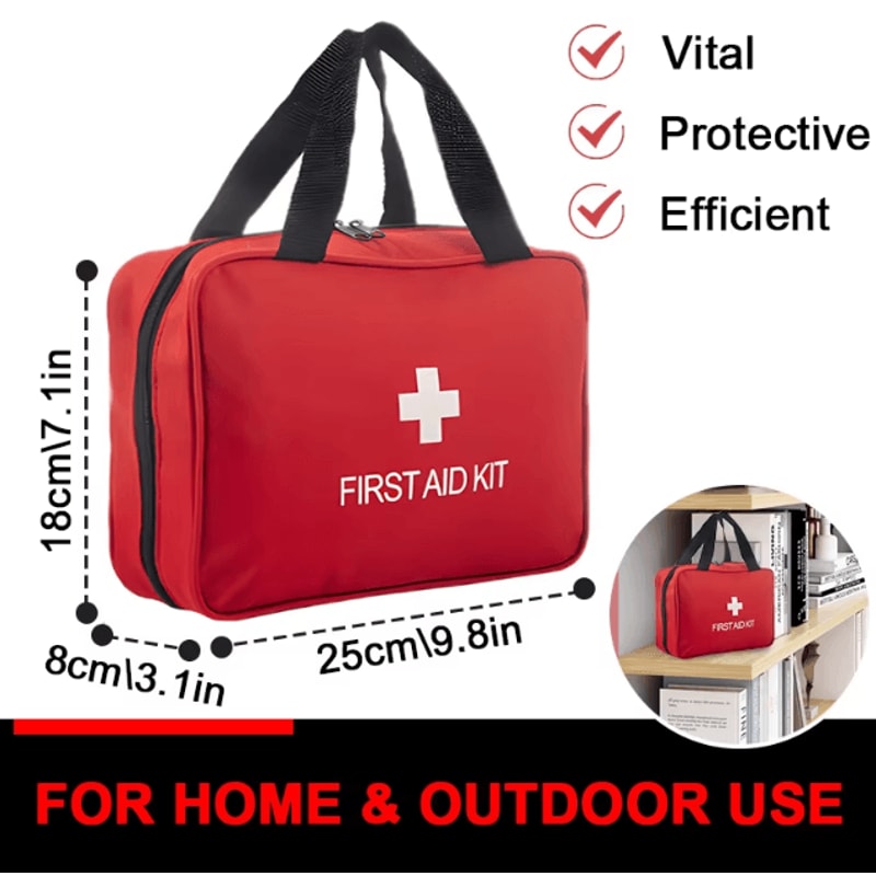 Premium Compact First Aid Kit Trauma Medical Kit For Home Car Travel Outdoor Emergencies 3