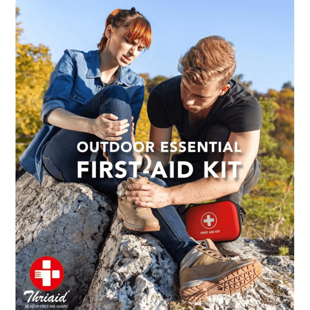 Complete 104Piece First Aid Kit WaterResistant Hard Shell Medical Emergency Set For Travel Home O 1