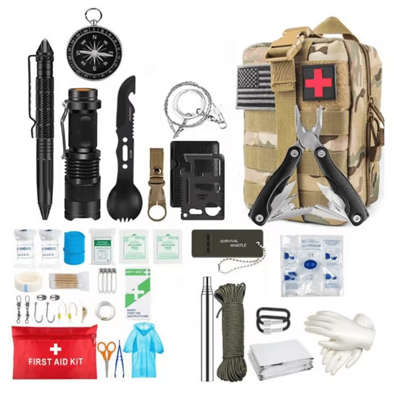 Survival First Aid Kit Full Molle Trauma Emergency IFAK Bag For Outdoor Camping Hiking Adventure 6