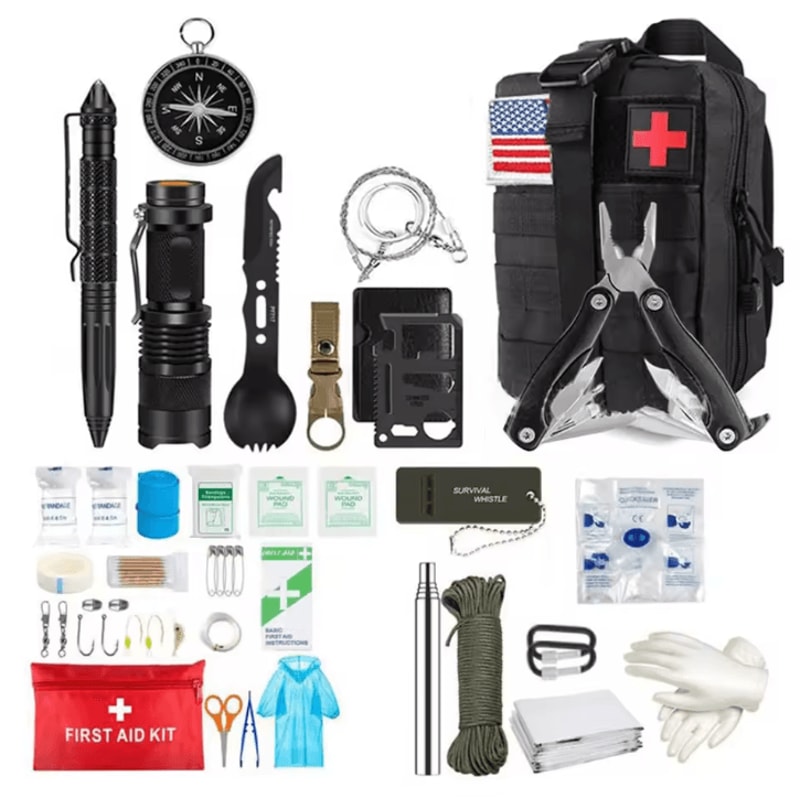 Survival First Aid Kit Full Molle Trauma Emergency IFAK Bag For Outdoor Camping Hiking Adventure 7