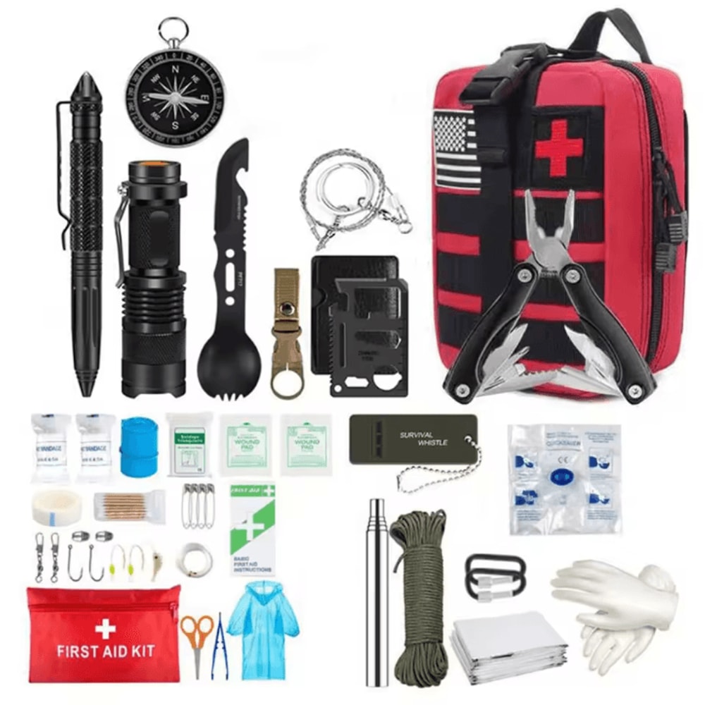 Survival First Aid Kit Full Molle Trauma Emergency IFAK Bag For Outdoor Camping Hiking Adventure 8