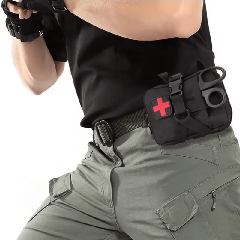 Tactical EMT IFAK Pouch RipAway Molle First Aid Kit For Travel Outdoor Survival Emergencies 1